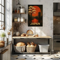 Japan's Tranquil Beauty Vintage Travel Poster PosterGoat