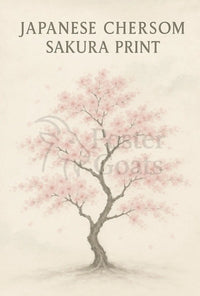 Japanese Cherry Blossom Tree Art Print - Cultural Poster PosterGoat