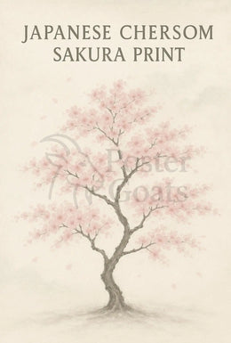 Japanese Cherry Blossom Tree Art Print - Cultural Poster PosterGoat