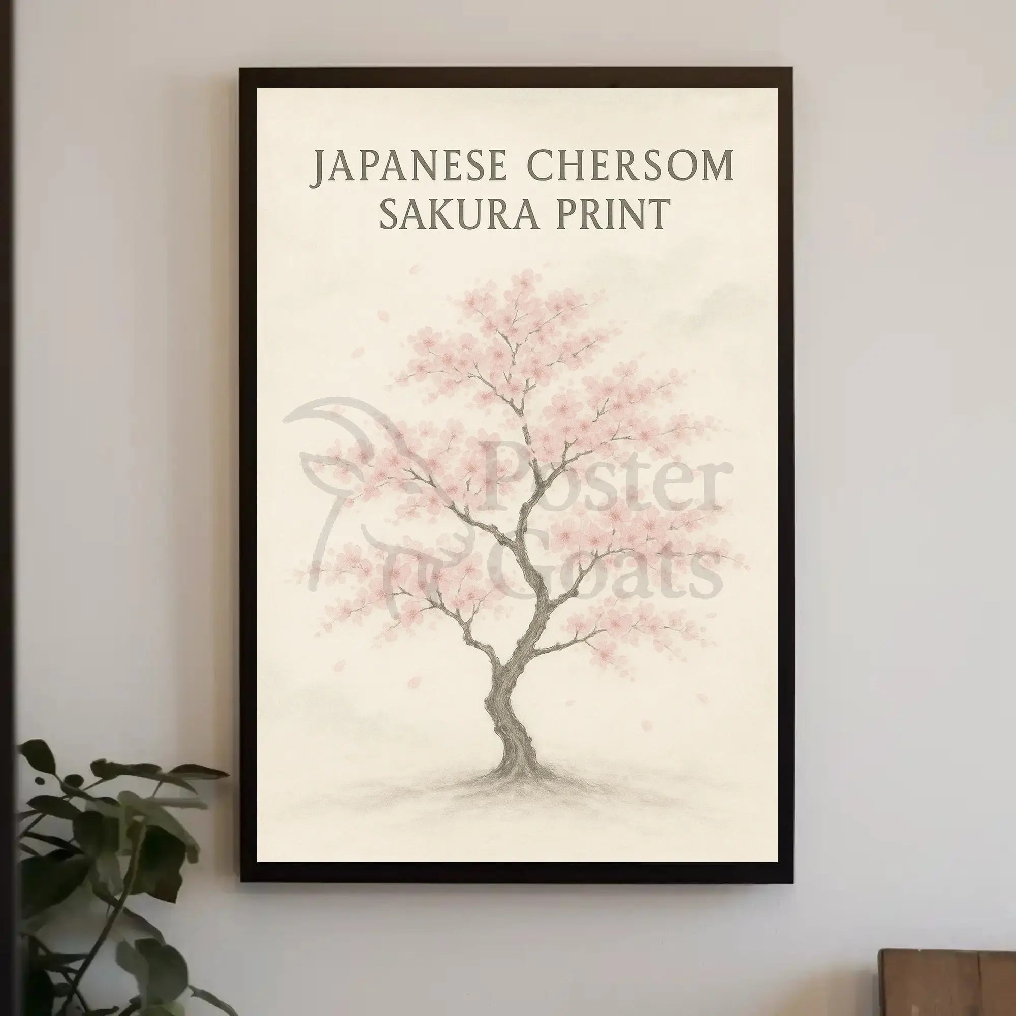 Japanese Cherry Blossom Tree Art Print - Cultural Poster PosterGoat