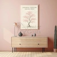 Japanese Cherry Blossom Tree Art Print - Cultural Poster PosterGoat