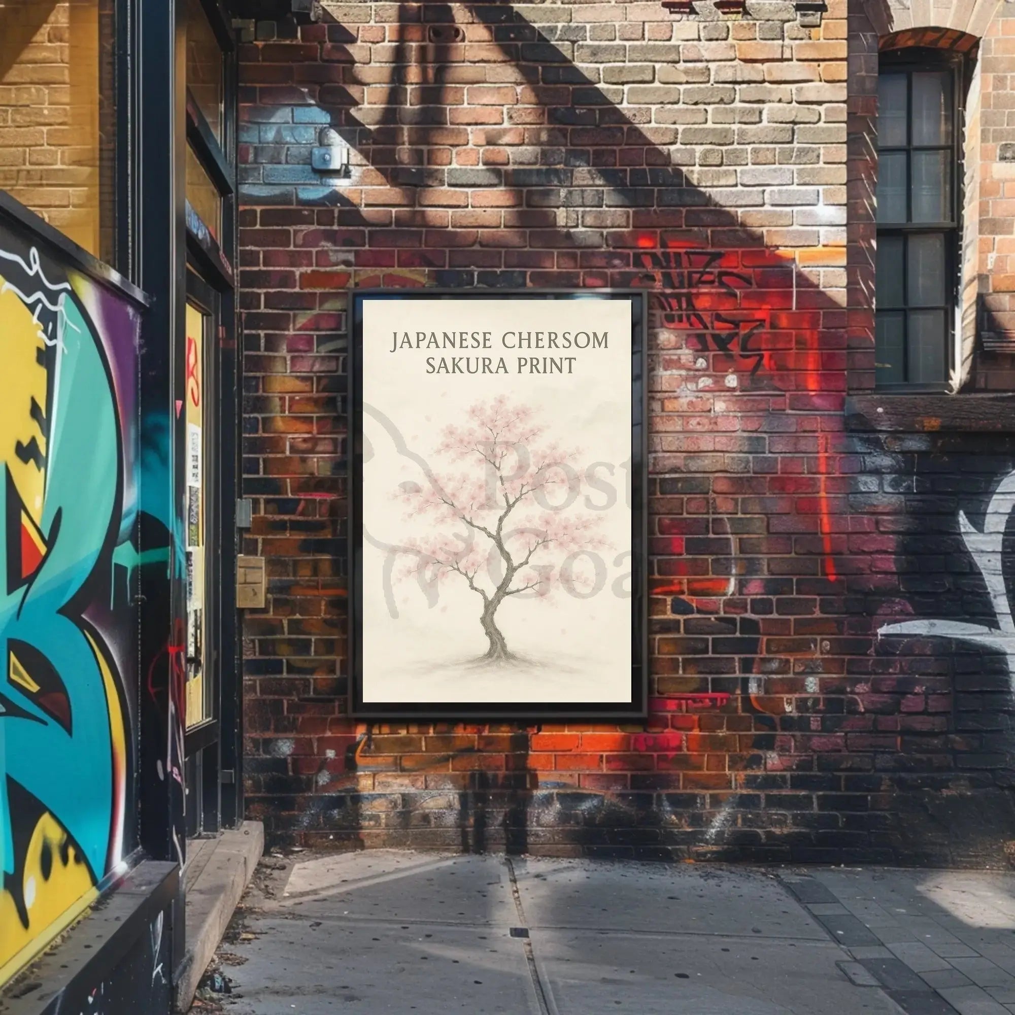 Japanese Cherry Blossom Tree Art Print - Cultural Poster PosterGoat