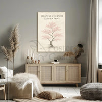 Japanese Cherry Blossom Tree Art Print - Cultural Poster PosterGoat