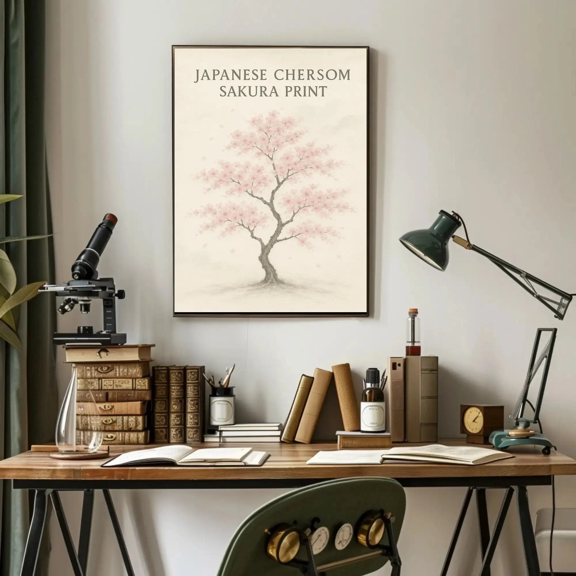 Japanese Cherry Blossom Tree Art Print - Cultural Poster PosterGoat