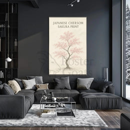 Japanese Cherry Blossom Tree Art Print - Cultural Poster PosterGoat