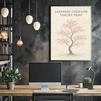 Japanese Cherry Blossom Tree Art Print - Cultural Poster PosterGoat