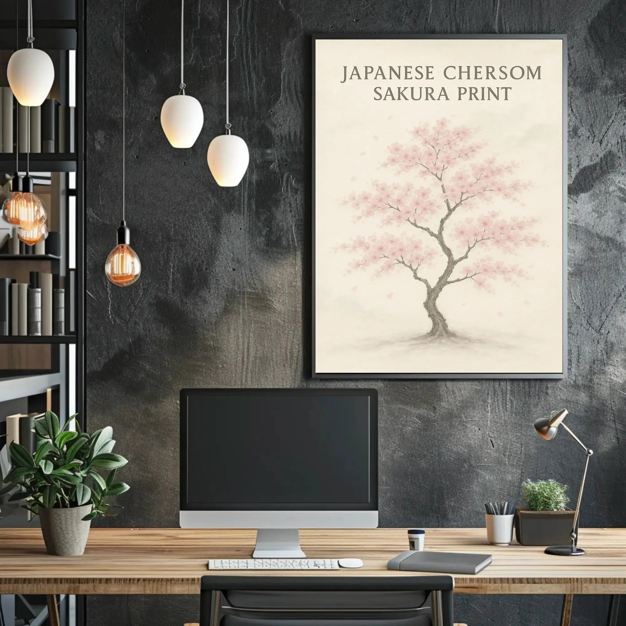 Japanese Cherry Blossom Tree Art Print - Cultural Poster PosterGoat