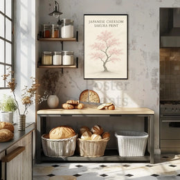 Japanese Cherry Blossom Tree Art Print - Cultural Poster PosterGoat