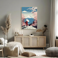 Japanese Cherry Blossoms: Tranquil Cultural Poster PosterGoat