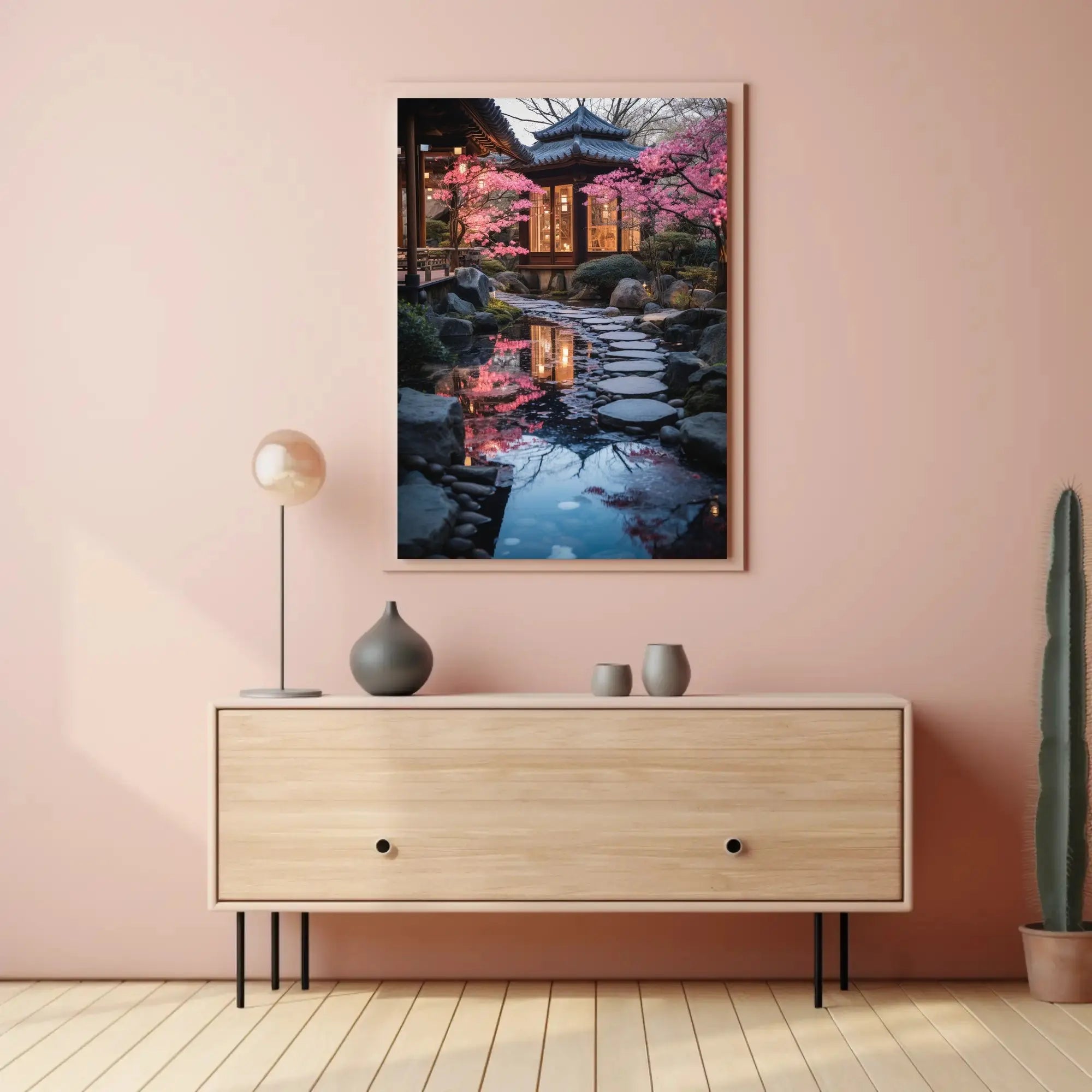 Japanese Garden Serenity Cultural or Heritage Poster PosterGoat