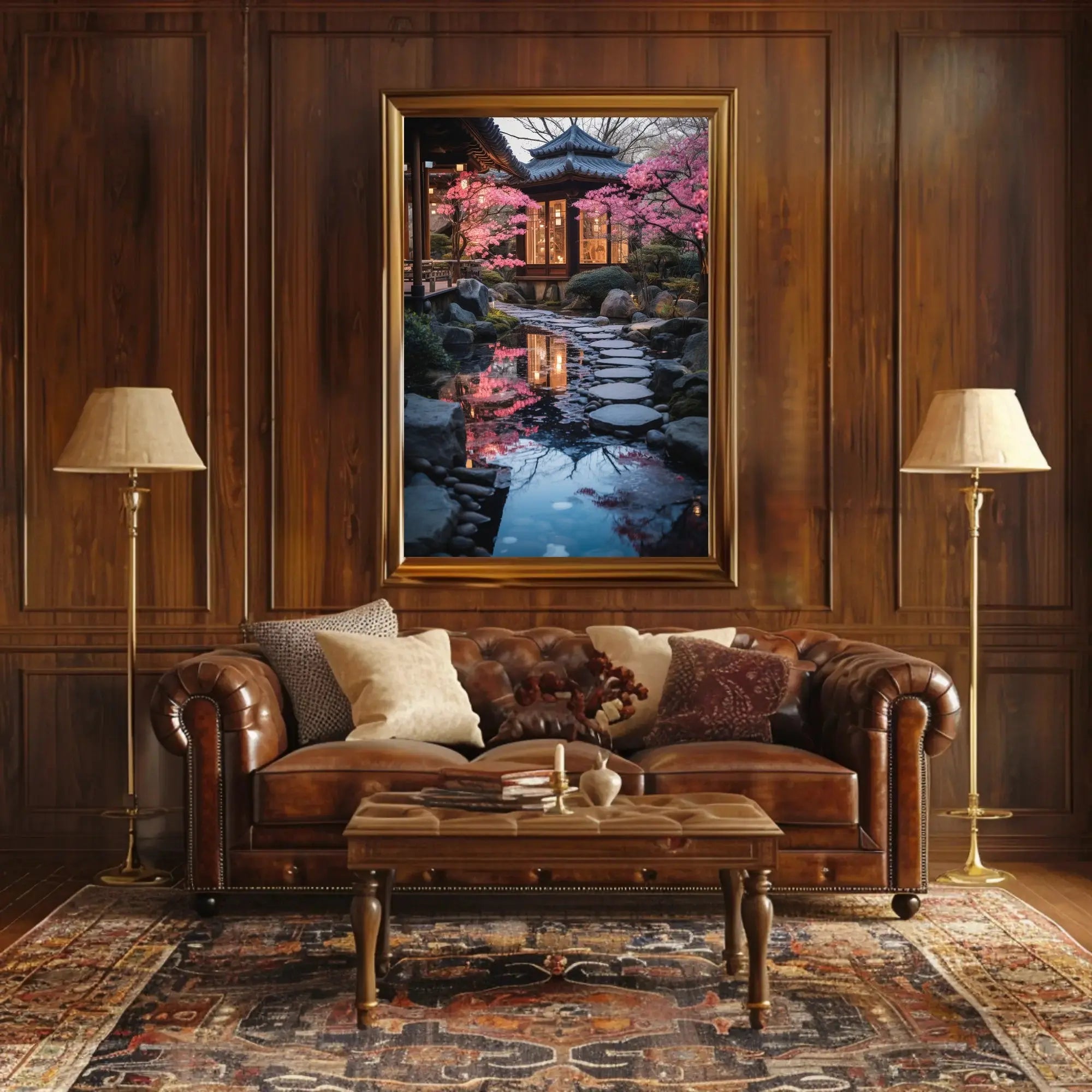 Japanese Garden Serenity Cultural or Heritage Poster PosterGoat