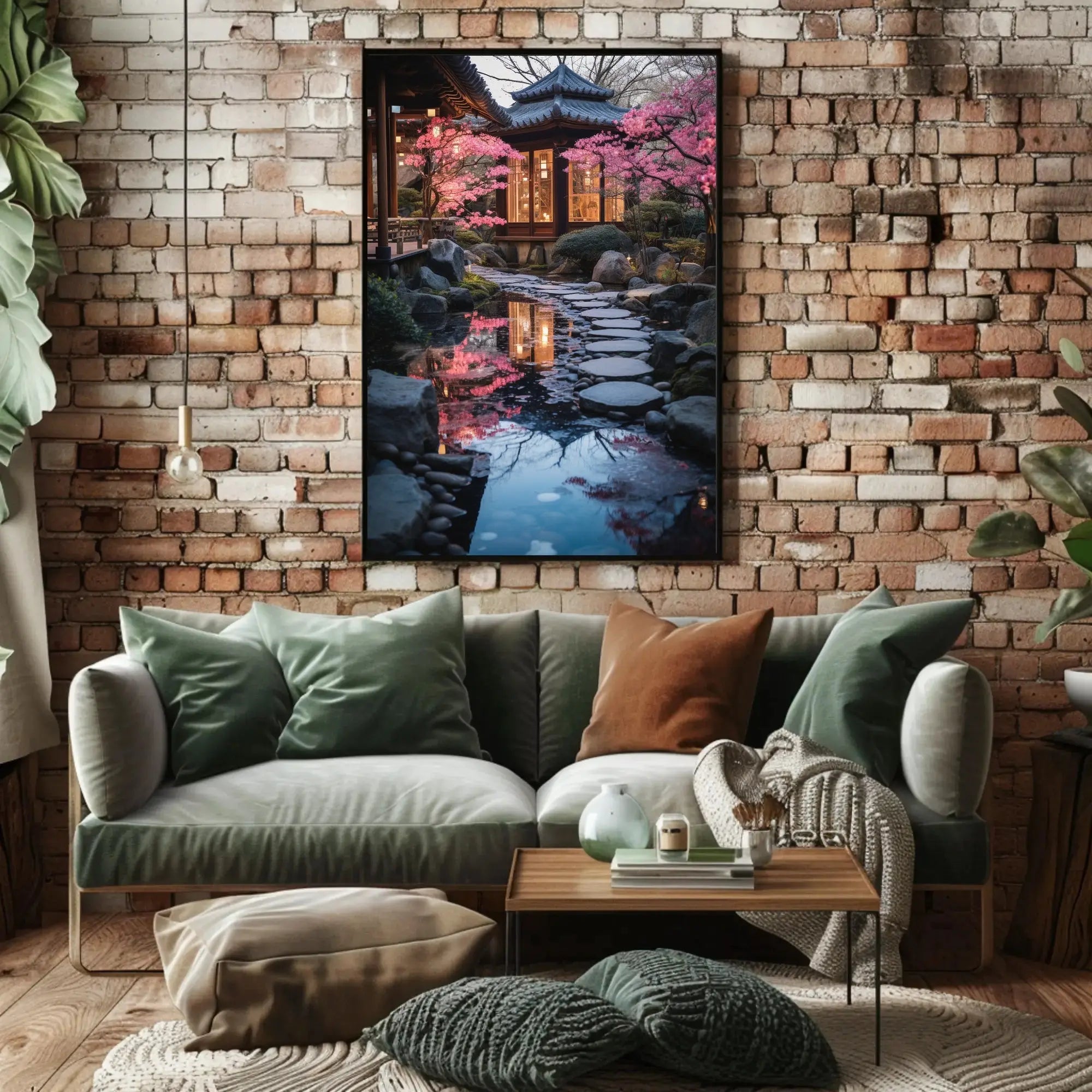 Japanese Garden Serenity Cultural or Heritage Poster PosterGoat