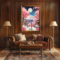 Japanese Kimono Stroll: Cultural or Heritage Poster PosterGoat