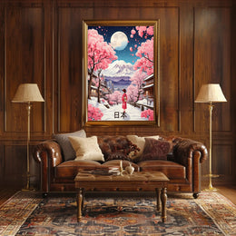 Japanese Kimono Stroll: Cultural or Heritage Poster PosterGoat