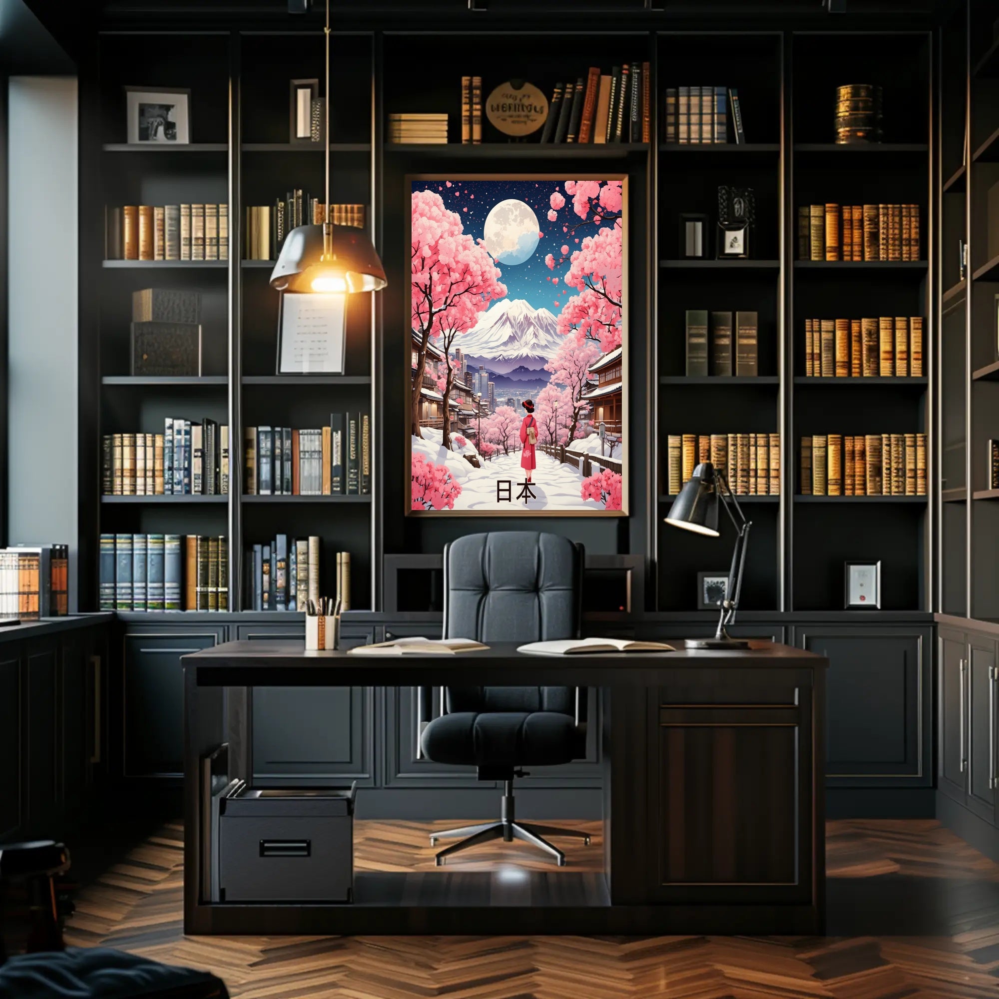 Japanese Kimono Stroll: Cultural or Heritage Poster PosterGoat
