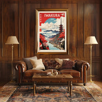 Japanese Landscape with Mount Fuji: Travel Poster PosterGoat