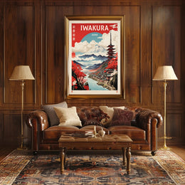 Japanese Landscape with Mount Fuji: Travel Poster PosterGoat
