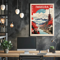 Japanese Landscape with Mount Fuji: Travel Poster PosterGoat