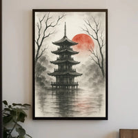 Japanese Pagoda Serenity Cultural Heritage Poster PosterGoat