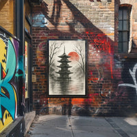 Japanese Pagoda Serenity Cultural Heritage Poster PosterGoat