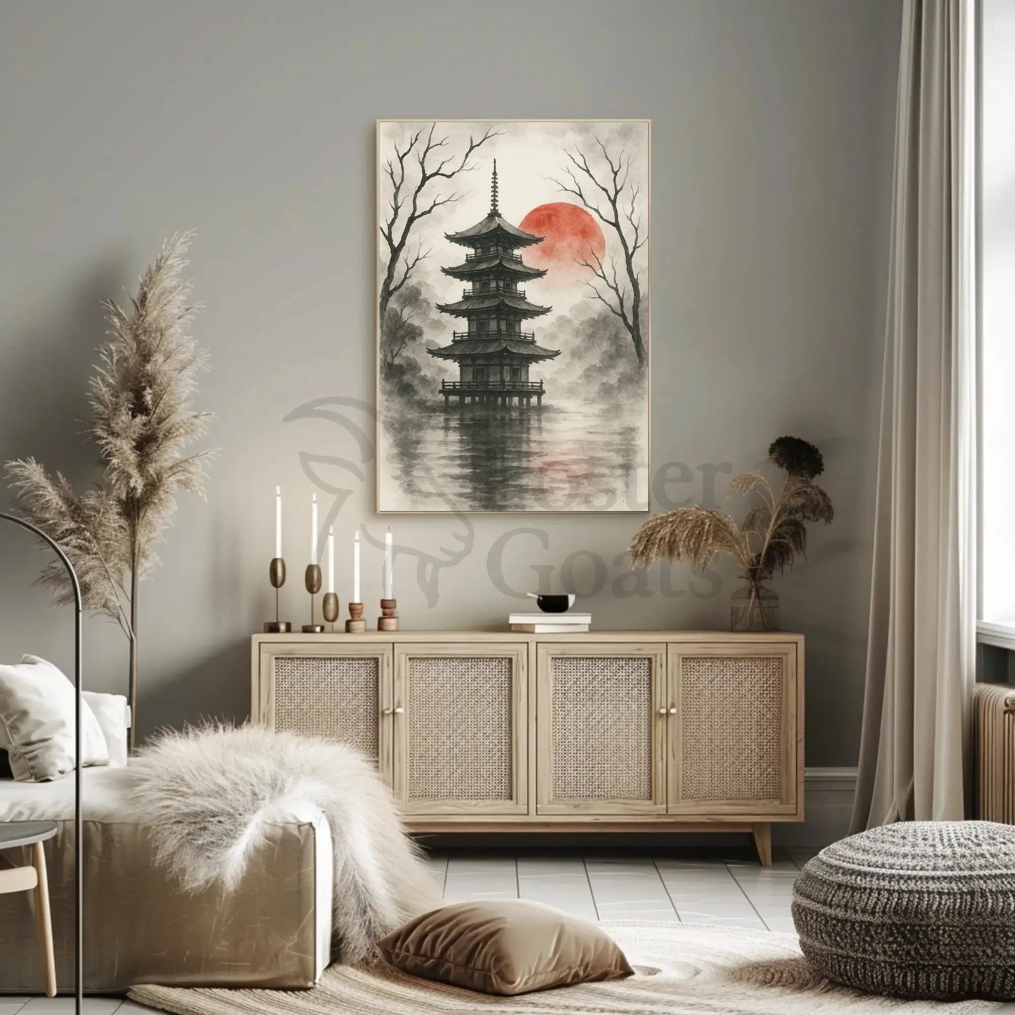 Japanese Pagoda Serenity Cultural Heritage Poster PosterGoat