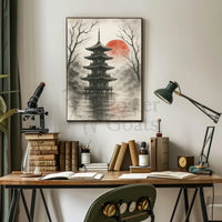 Japanese Pagoda Serenity Cultural Heritage Poster PosterGoat