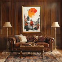 Japanese Tranquility in Autumn - Cultural or Heritage Poster PosterGoat