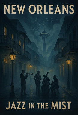 Jazz in the Mist: New Orleans Cultural Heritage Poster PosterGoat