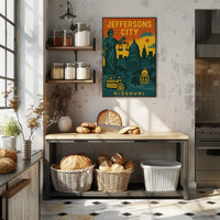 Jefferson City Lady Justice WPA-Style Political Poster PosterGoat