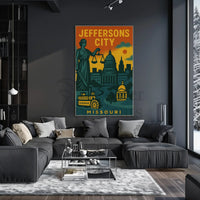 Jefferson City Lady Justice WPA-Style Political Poster PosterGoat