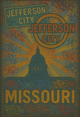 Jefferson City Vintage Travel Art Poster PosterGoat