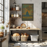 Jefferson City Vintage Travel Art Poster PosterGoat