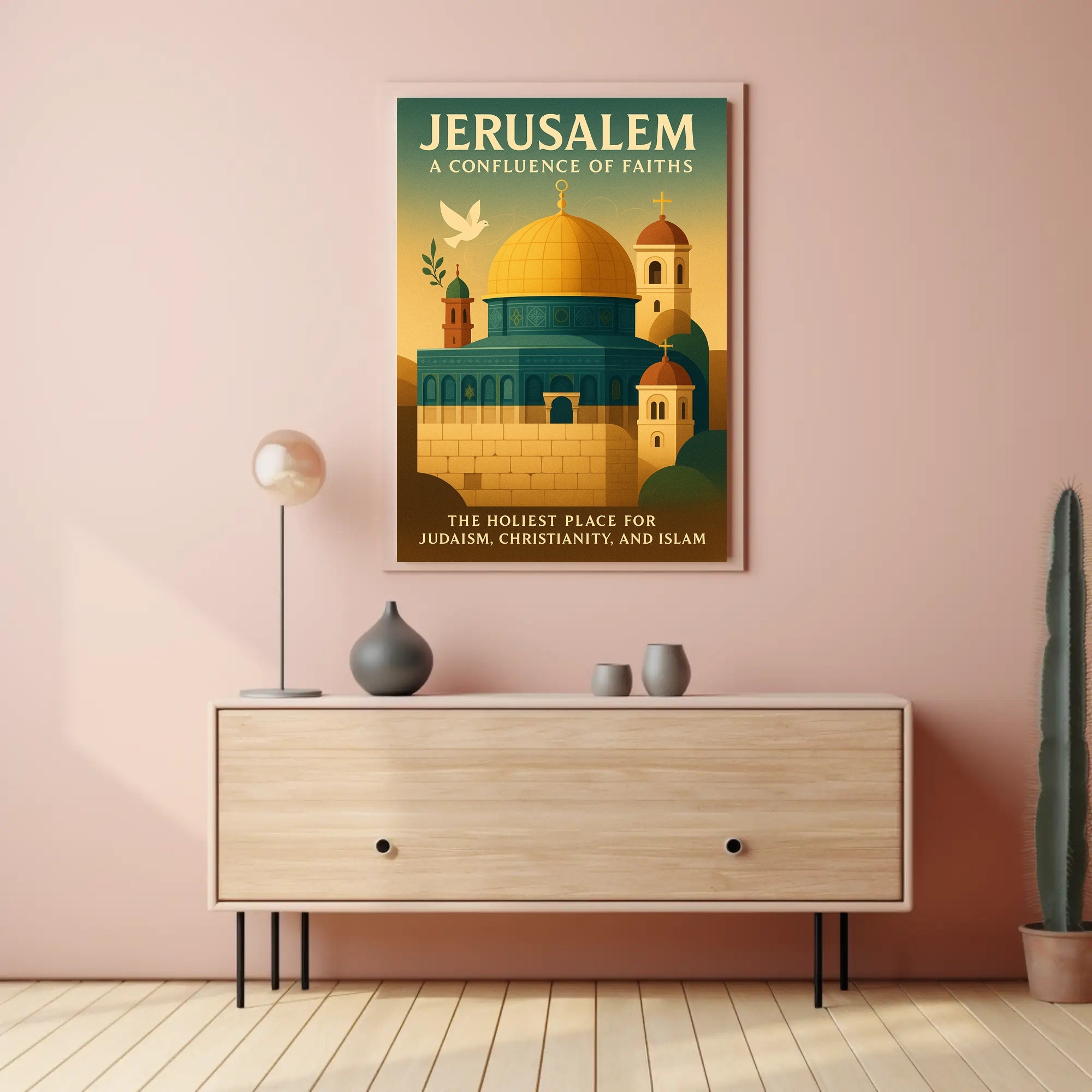 Jerusalem Confluence of Faiths Poster Art PosterGoat