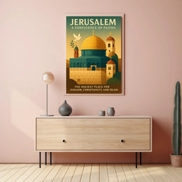 Jerusalem Confluence of Faiths Poster Art PosterGoat