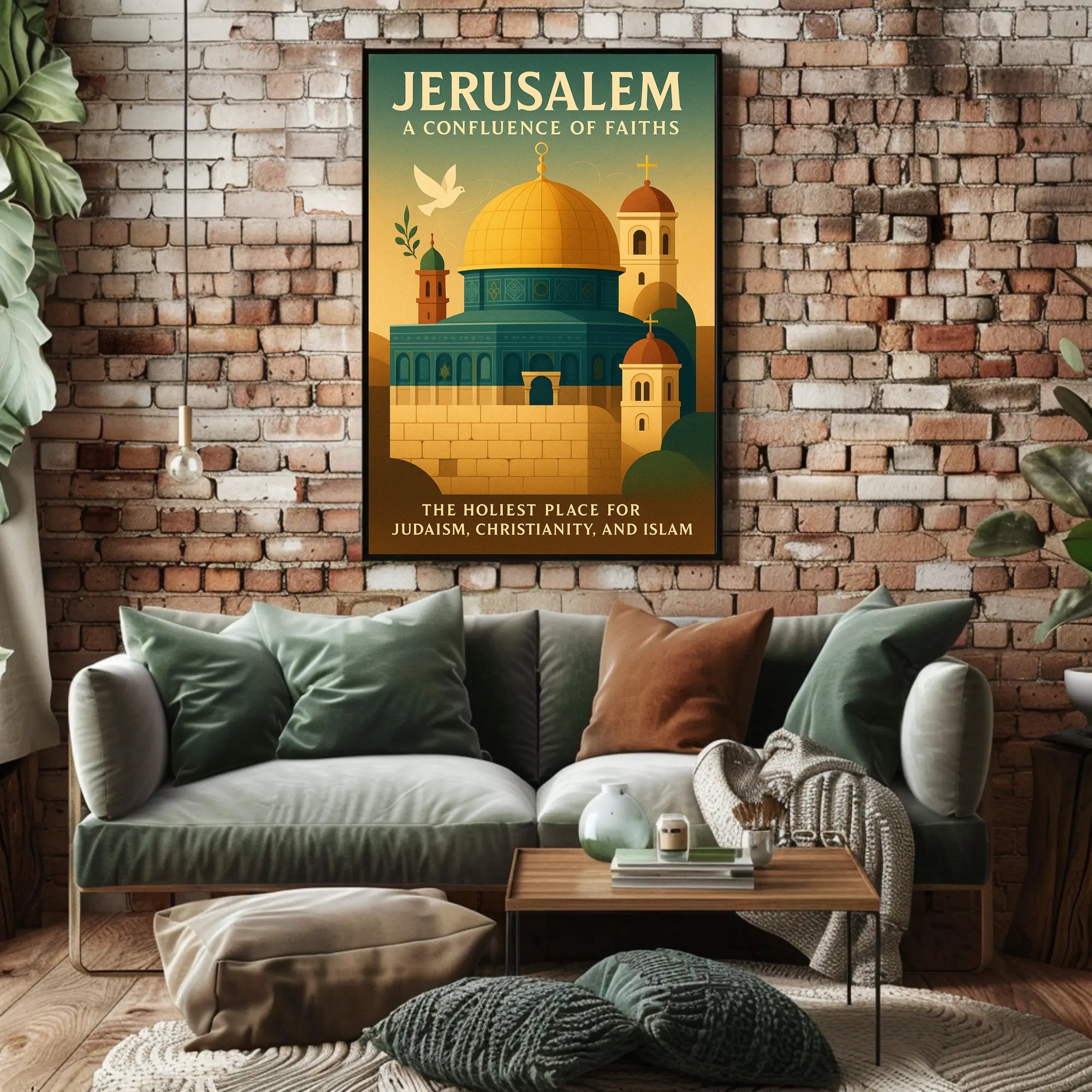 Jerusalem Confluence of Faiths Poster Art PosterGoat