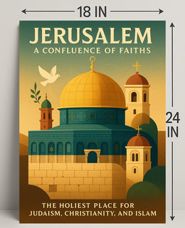Jerusalem Confluence of Faiths Poster Art PosterGoat