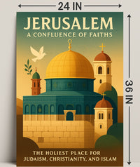 Jerusalem Confluence of Faiths Poster Art PosterGoat