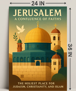 Jerusalem Confluence of Faiths Poster Art PosterGoat