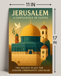 Jerusalem Confluence of Faiths Poster Art PosterGoat