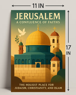 Jerusalem Confluence of Faiths Poster Art PosterGoat