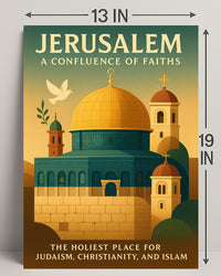Jerusalem Confluence of Faiths Poster Art PosterGoat