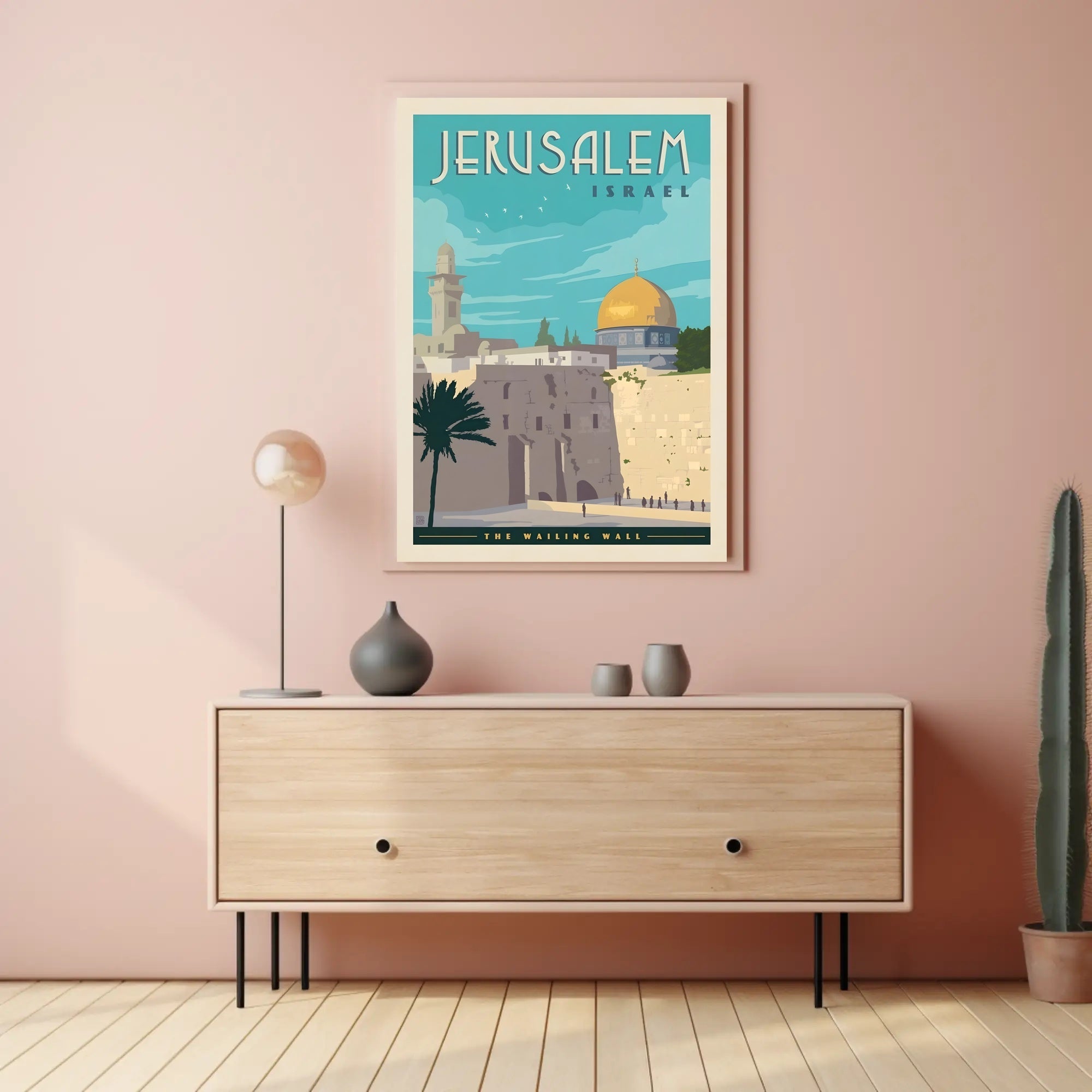 Jerusalem Heritage Vintage Travel Poster PosterGoat