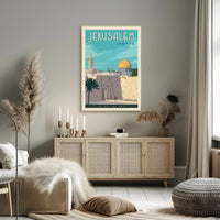 Jerusalem Heritage Vintage Travel Poster PosterGoat
