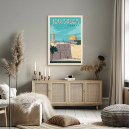 Jerusalem Heritage Vintage Travel Poster PosterGoat