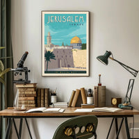 Jerusalem Heritage Vintage Travel Poster PosterGoat