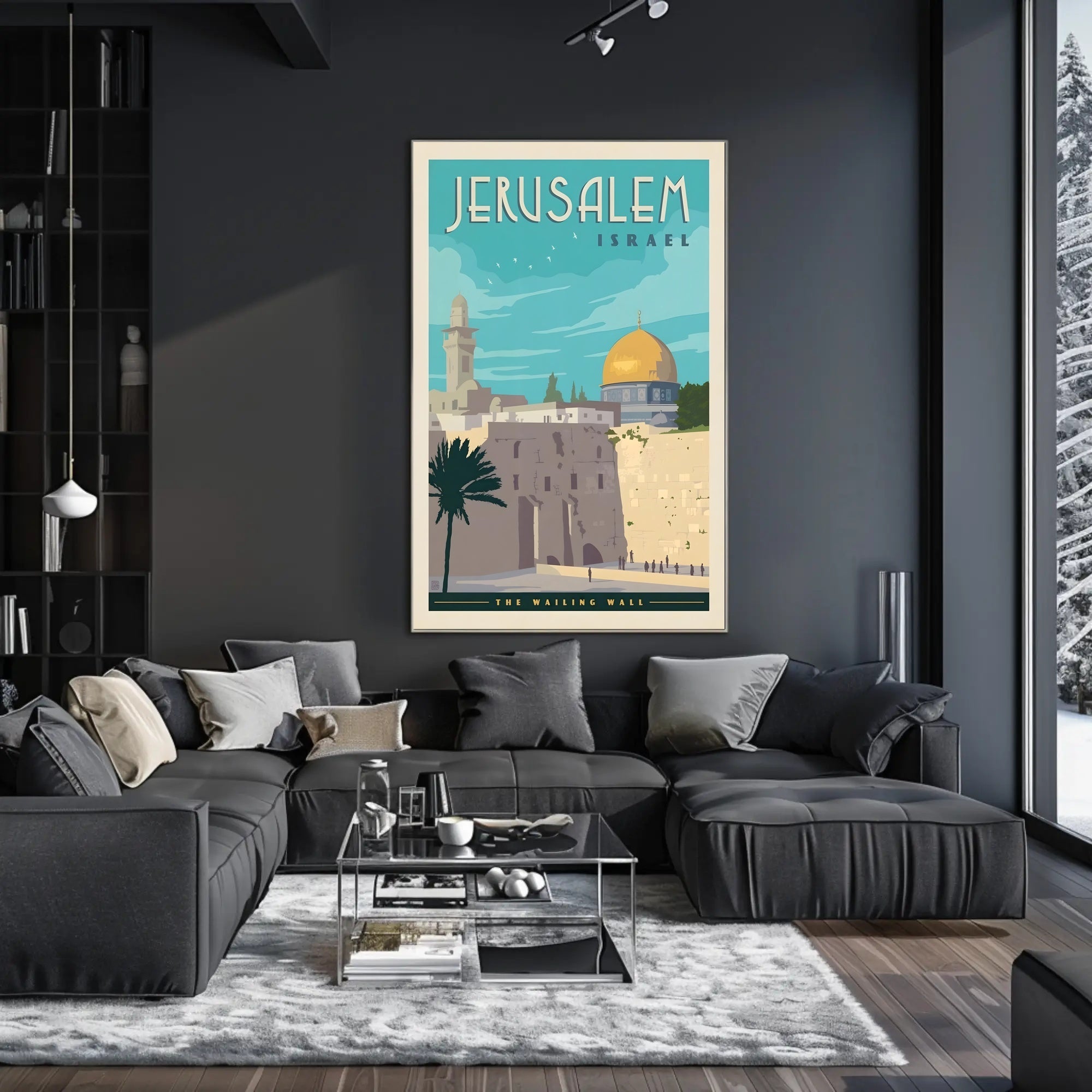 Jerusalem Heritage Vintage Travel Poster PosterGoat