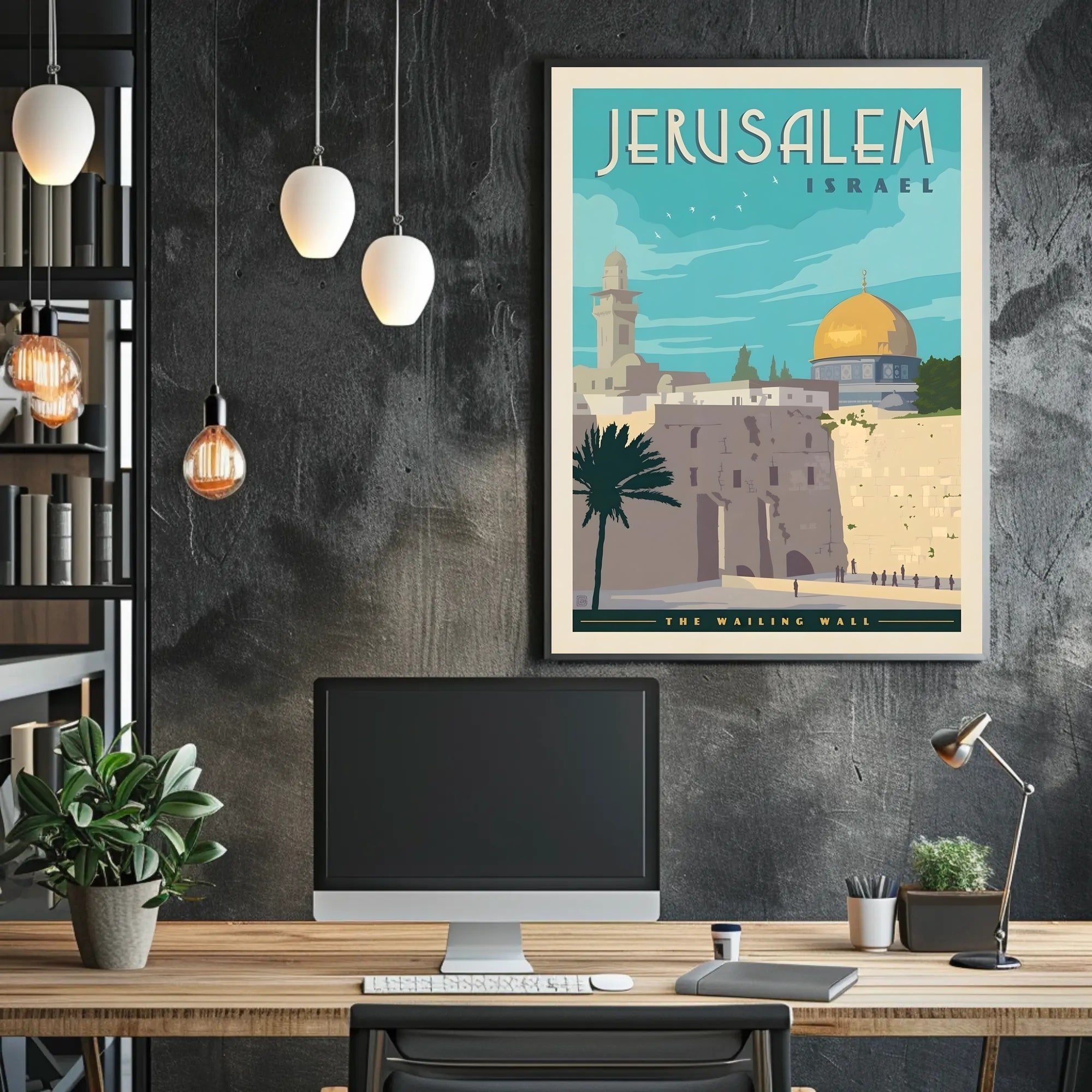Jerusalem Heritage Vintage Travel Poster PosterGoat