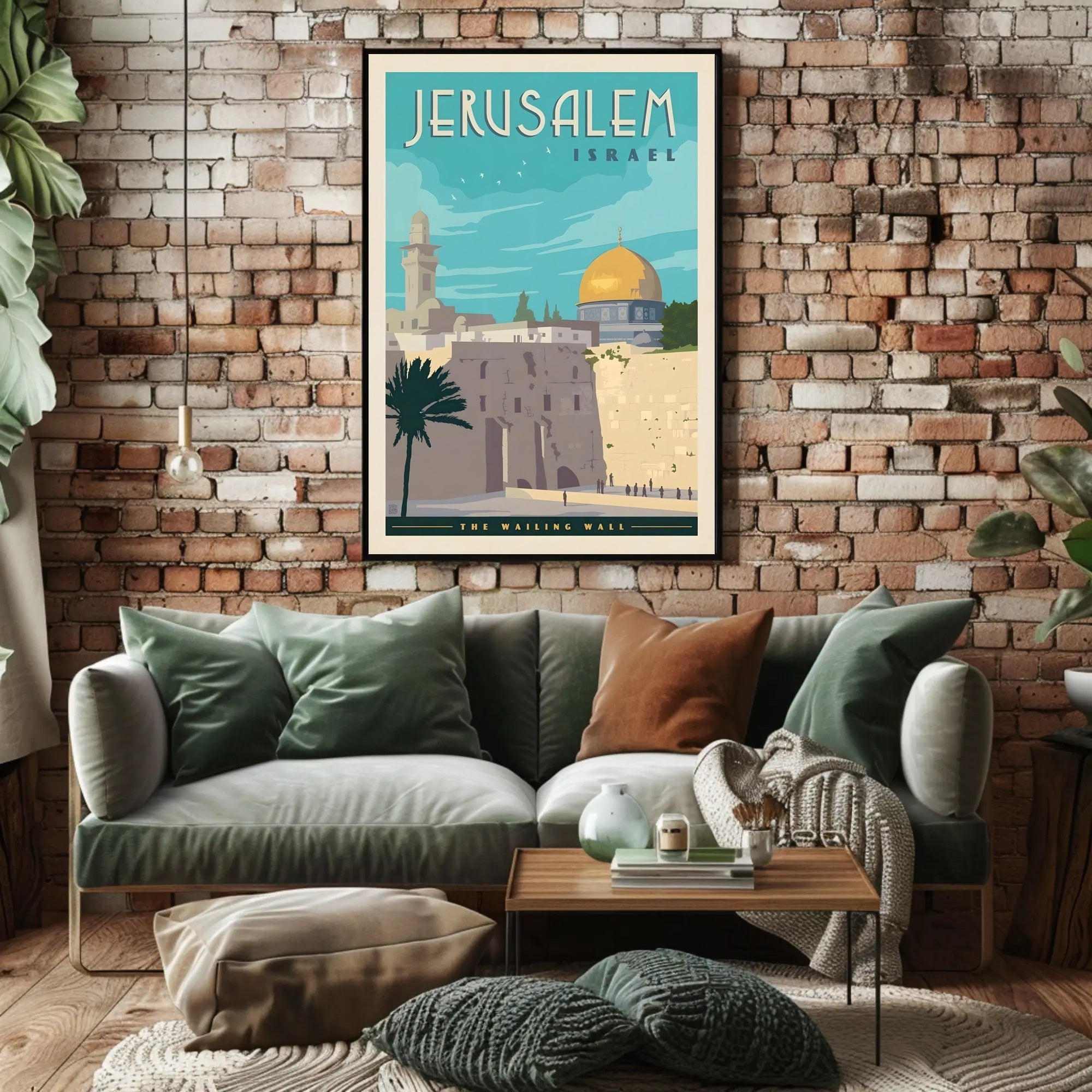 Jerusalem Heritage Vintage Travel Poster PosterGoat