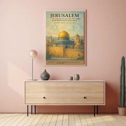Jerusalem Holiest Place Wall Art Print PosterGoat
