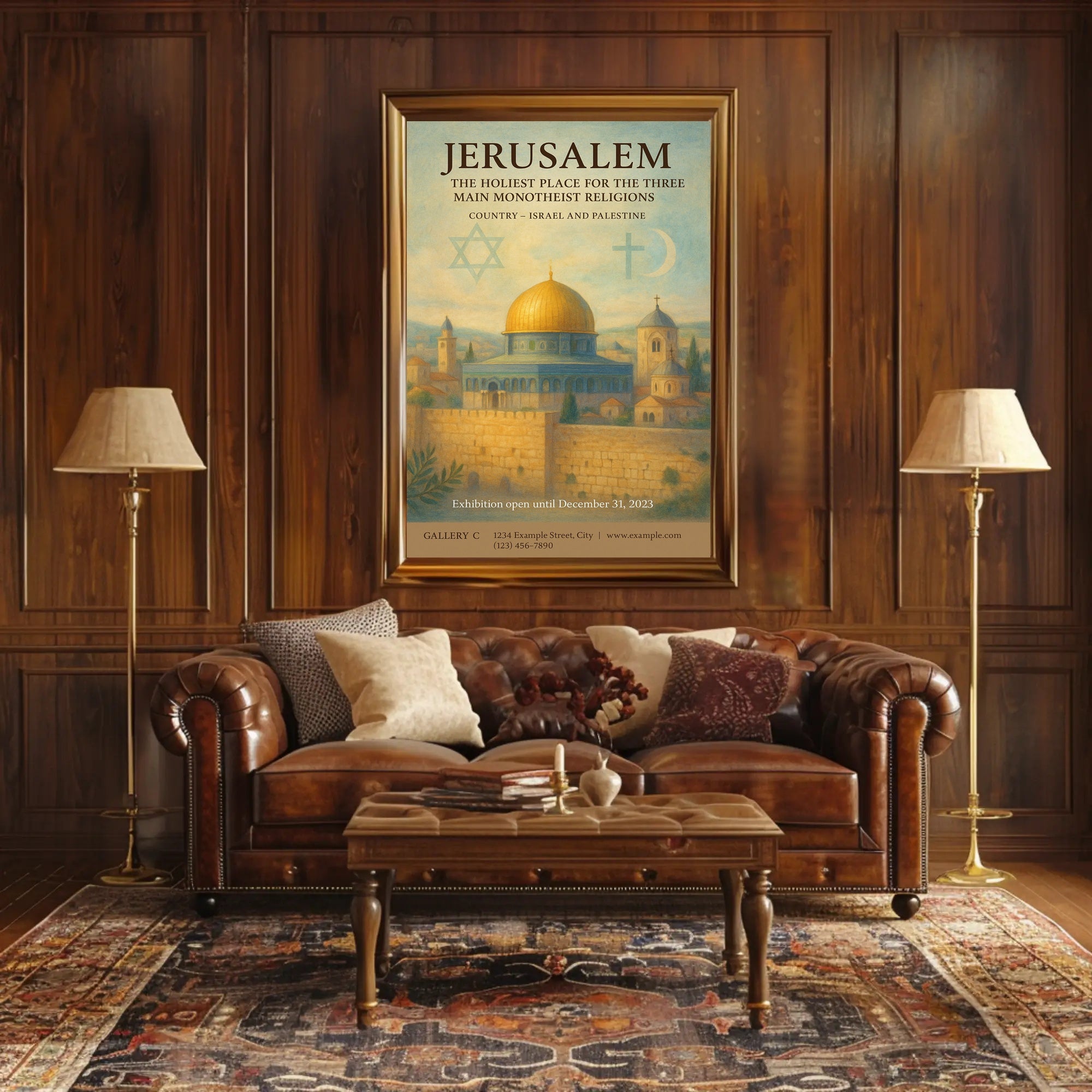 Jerusalem Holiest Place Wall Art Print PosterGoat